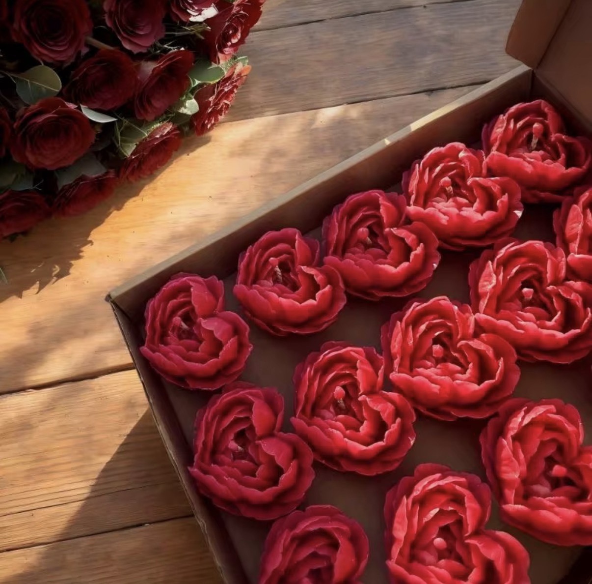 Flower bomb candles (Red)
