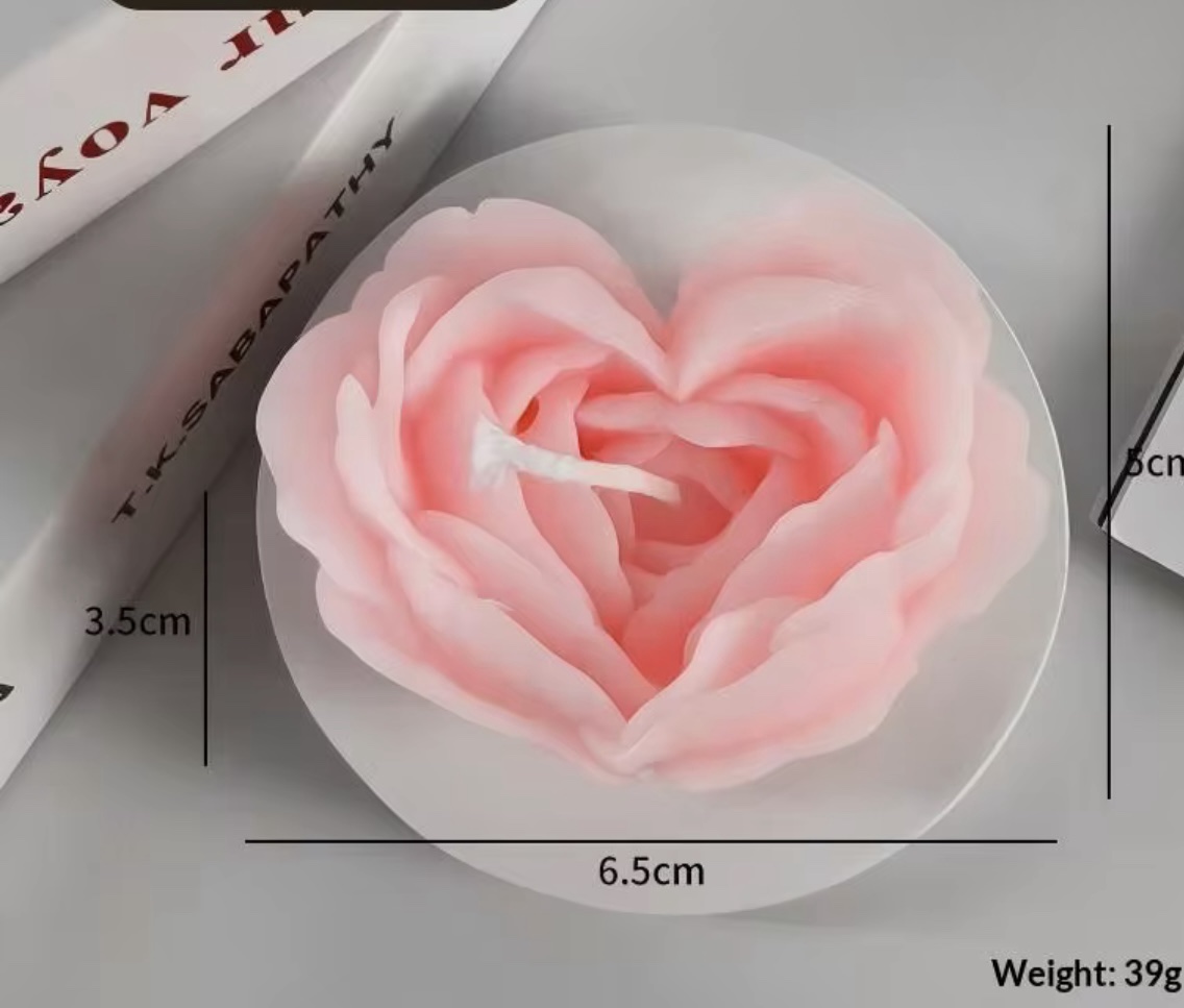 Flower bomb candles (pink)